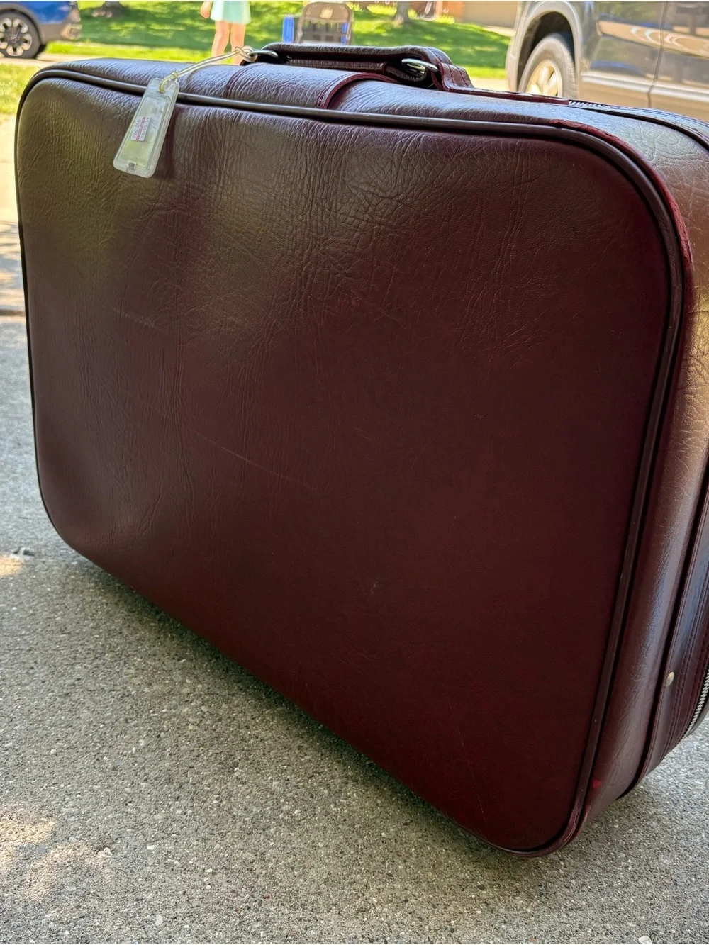 MCM Vintage LYNX Genuine Leather Large Suitcase w/ Wheels